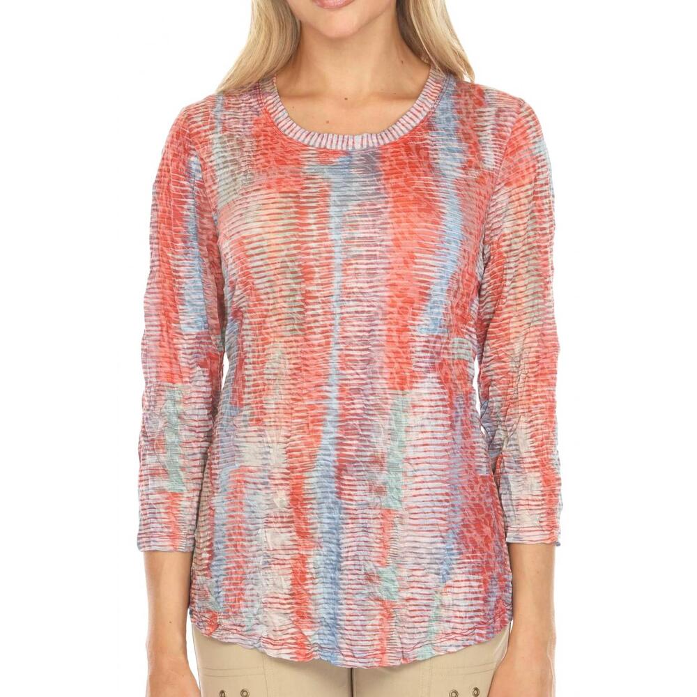 NEW CARINE round neck top in coral haze